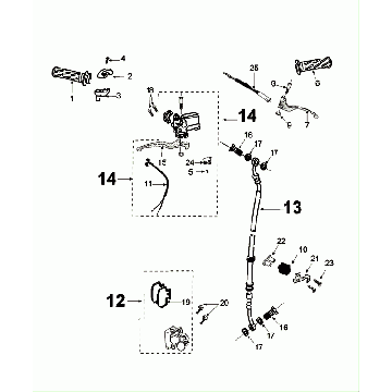 Bremssystem Peugeot Tweet Evo Euro4