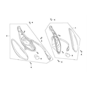 Blinker vorne Peugeot V-clic 4-Takt
