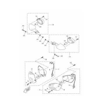 Blinker Yamaha Aerox 50 2T LC 2013