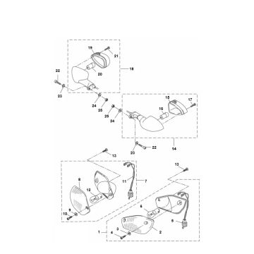 Blinker Yamaha Aerox 4-Takt 2014