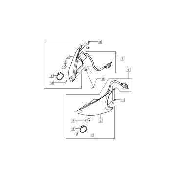Blinker für Kymco Super9 Wechselstrom o.m 2-Takt
