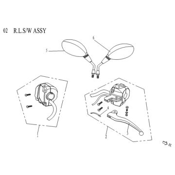 Schalter/Spiegel Agm Qube
