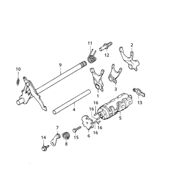 Honda MB/MT/MTX/MBX 80 Schaltachse