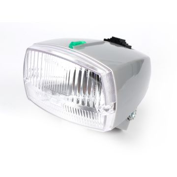 Scheinwerfer SIEM Piaggio Ciao P grau mit DGM-Gütezeichen