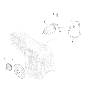 Anlasser - Anlasserritzel Vespa GTS 300 Super HPE 4V ie ABS Euro 5 2020-2022