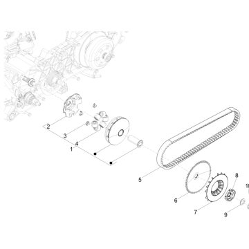 Variomatik Keilriemen Piaggio Typhoon 50 2-Takt Euro 4 2018-2020