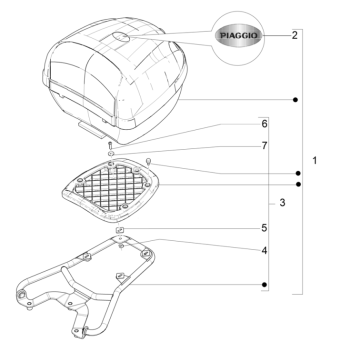 Piaggio Typhoon 50 2-Takt Euro 4 2018-2020 Heckträger