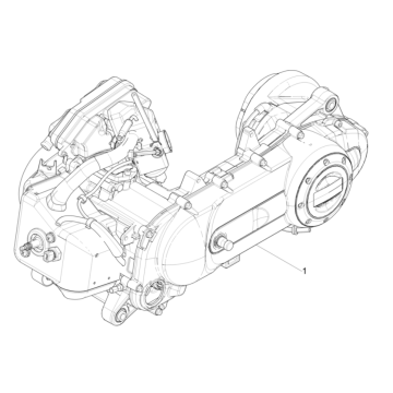 Piaggio Typhoon 50 2-Takt Euro 4 2018-2020 kompletter Motorblock