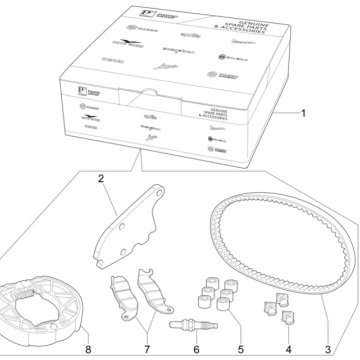 Piaggio Typhoon 50 2-Takt Euro 4 2018-2020 Wartungspaket