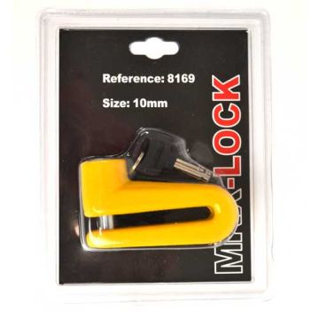 Bremsscheibenschloss MKX-Schloss 10 mm Dicke gelb MKX