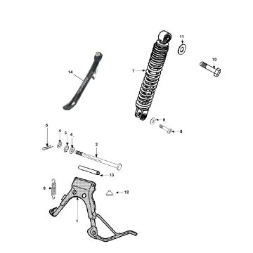Stoßdämpfer - Standard Peugeot Speedfight 3 4-Takt