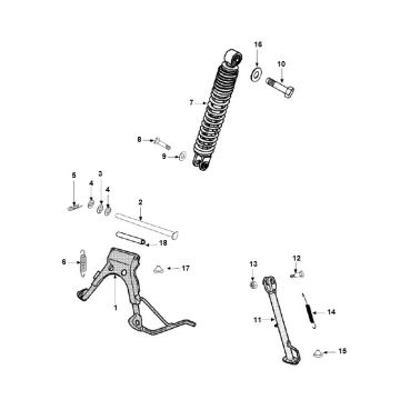 Stoßdämpfer - Standard Peugeot Vivacity 3 4-Takt