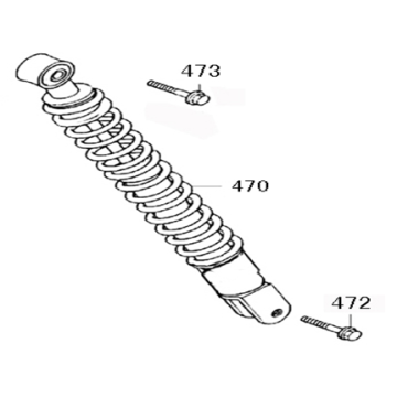 Stoßdämpfer China Star50 weiß