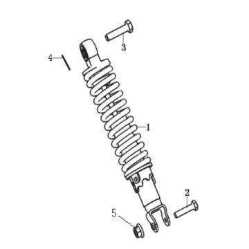 Stoßdämpfer Generic Cracker blau 2010 2-Takt