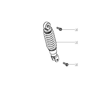 Stoßdämpfer Kymco City 16' 4-Takt schwarz