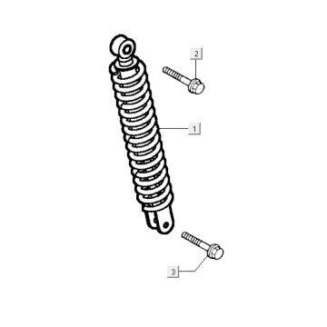 Stoßdämpfer Kymco Vitality 2t ac perlsilber