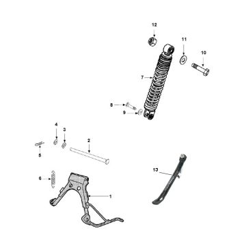Stoßdämpfer - Standard Peugeot Speedfight 3 AC 2-Takt