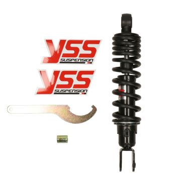 Stoßdämpfer YSS Pro-X-Serie 270 mm (Mitte-Mitte-Bolzenloch) universal, u.a. China GY6/Peugeot Vivacity 1-2/Speedfight 1-2-3/Kymco/Peugeot/Vision