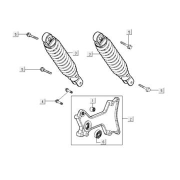 Stoßdämpfer hinten Kymco Grand Dink 250cc