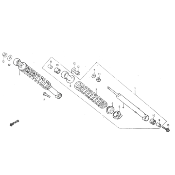 Honda MT50 Stoßdämpfer