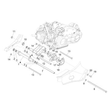 Schwinge Vespa Sprint 125 4T 3V IE ABS