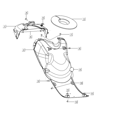 Schutzabdeckung Hinterrad Niu M+ Sport