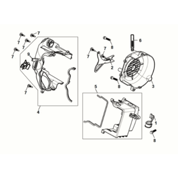 Sym Mio 50I E5 Gehäusetuch