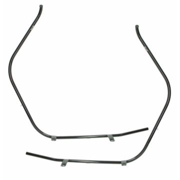 Sturzbügelset vorne schwarz matt DMP Modell China LX Roller/VX/VX50S/Riva/Napoli/Benson/Touring/Toscana/Lux/VXL/RL/Azzuro/Rimini/Delphi/GTS/Momo Morino