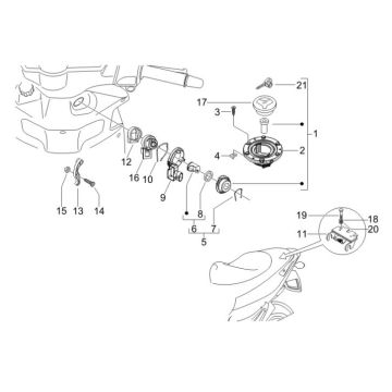 Schlösser Gilera Runner 200cc VXR 4-Takt 2006