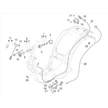 Vespa Elettrica Schlösser 2018-2019