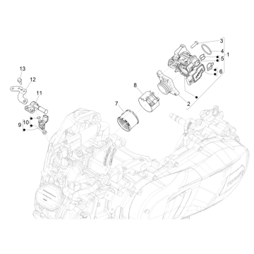 Drosselklappengehäuse - Einspritzdüse - Ansaugkrümmer Vespa GTS 125 ie ABS Euro 5 2021