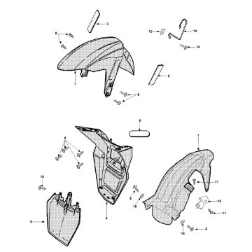 Kotflügel Peugeot Speedfight 3 4-Takt