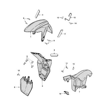 Kotflügel Peugeot Speedfight 3 AC 2-Takt