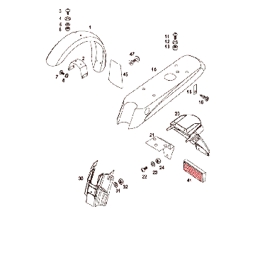 Spatborden Tomos FLEXER EX (L0-L2)