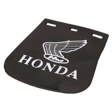 Schmutzfänger komplett mit Montagematerial Honda 14x17cm klassisches Emblem schwarz-weiß Supertec