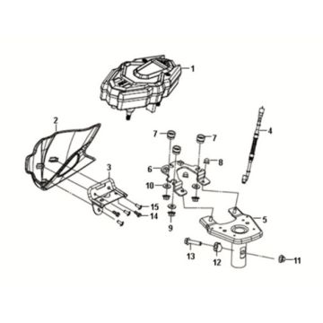 Speed meter Sym Crox 50 E5 WHITE (WH-8018P)
