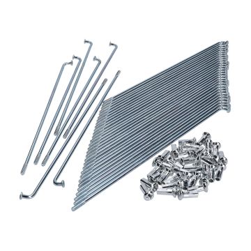 Speichensatz 2,9x190 17 Zoll 36 Stück mit Nippel 101 OctaneE für Puch, Sachs, Kreidler, Zündapp Mofa