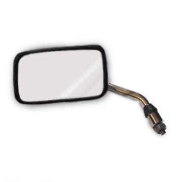 Spiegel China Grande Retro quadratisch Chrom links