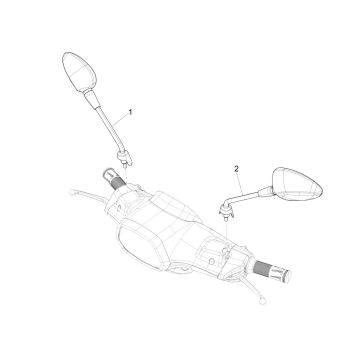 Spiegel Vespa Sprint 125 4T 3V IE ABS E5 2021 (EMEA)