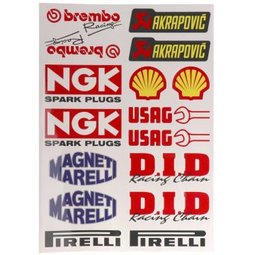 Sponser Aufkleber 16-teilig