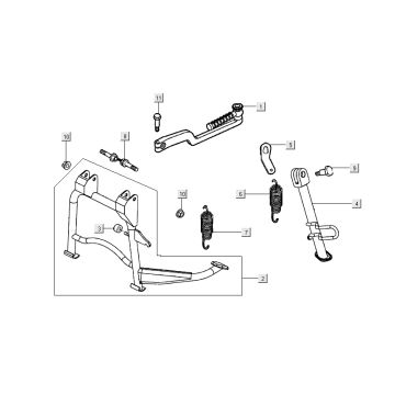 Standardkick Kymco People S 4-Takt Diamant schwarz
