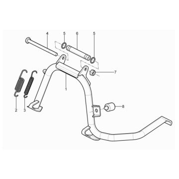 Hauptständer Piaggio MP3 300 HPE / 300 HPE Sport ABS Euro 5 2020-2022