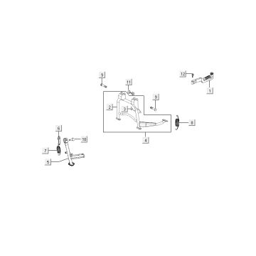 Kickstarter Kickstarter Kymco Agility RS 4-Takt rot