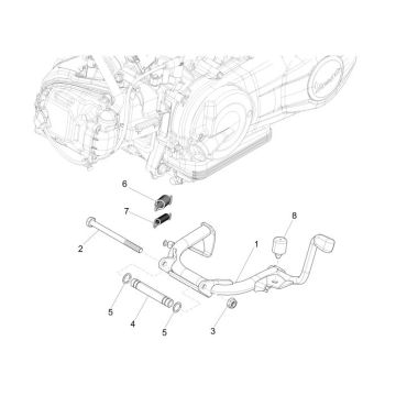 Vespa Sprint 4-Takt-Hauptständer mit 3 Ventilen (Euro4 IGET)