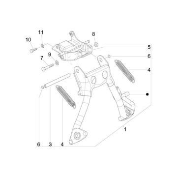 Hauptständer Vespa Primavera 2-Takt