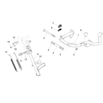Standard Vespa GTS 300 dh 2008-2016 (mit und ohne ABS)