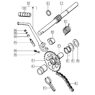 Start mechanisme Tomos QUADRO E-START (25-45KMH) (K8-L0)