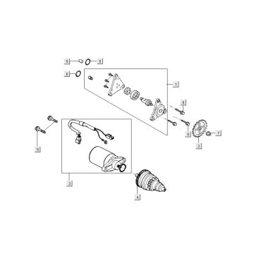 Starterteile - bendix Kymco Super 8 Street 4-Takt blau