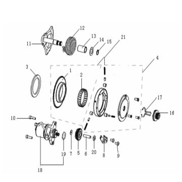 Anlasser - Kickstarterwelle Generic Xor 50 2T AC 2009 Gelb