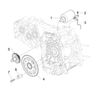 Anlasser - Anlasserritzel Piaggio Beverly 125 RST 4V Euro 3 2010-2015